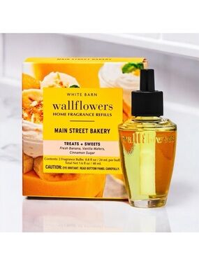 Bath and Body Works Wallflowers Main Street Bakery 2 Pack Refills NWT